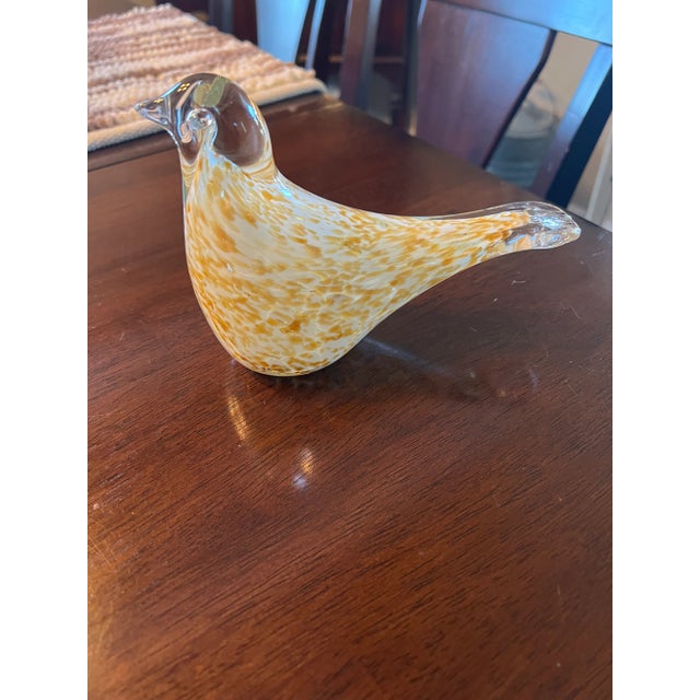 Figurative 1990s Murano Style Glass Bird Paper Weight For Sale - Image 3 of 4