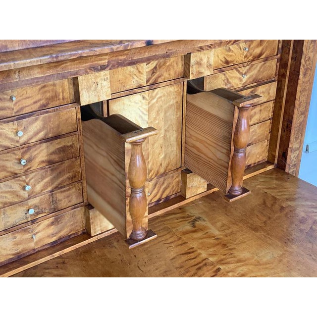 Biedermeier Secretary Cabinet, 1830s For Sale - Image 9 of 16