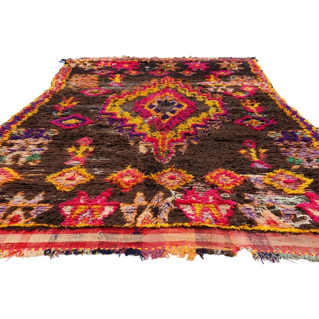 Tribal Vintage Azilal Moroccan Rug, 05'07 X 09'10 For Sale - Image 3 of 10