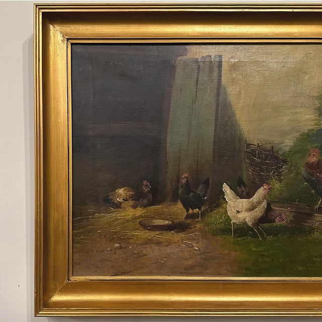 19th Century Framed Oil Painting on Canvas by Paul Henry Schouten (1864-1922) For Sale - Image 10 of 18