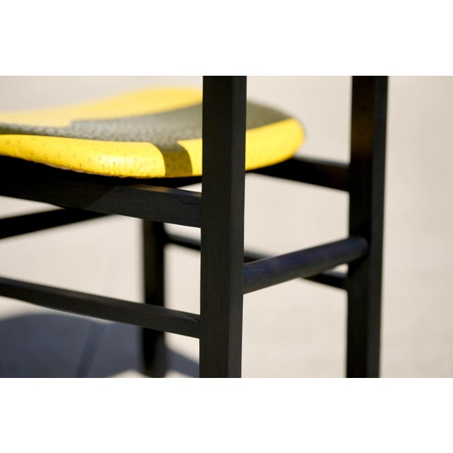 1950s Edward Wormley Dunbar Faux Ostrich Dining Chairs - Set of 4 For Sale - Image 6 of 12