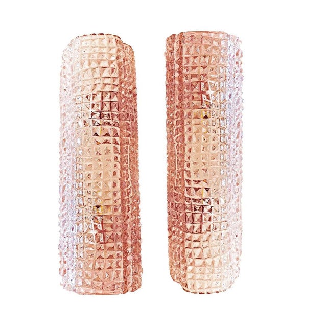 Italian Murano Glass Pink Cocodrile Wall Sconces by Simoeng, Set of 2 For Sale - Image 6 of 7