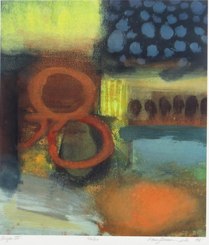 Signed & Numbered Abstract Print by Gary Denmark C. 1998