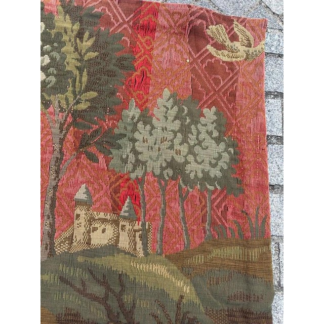 Mid-Century French Aubusson Jacquard Tapestry Médiéval Design, 1940s For Sale - Image 14 of 18
