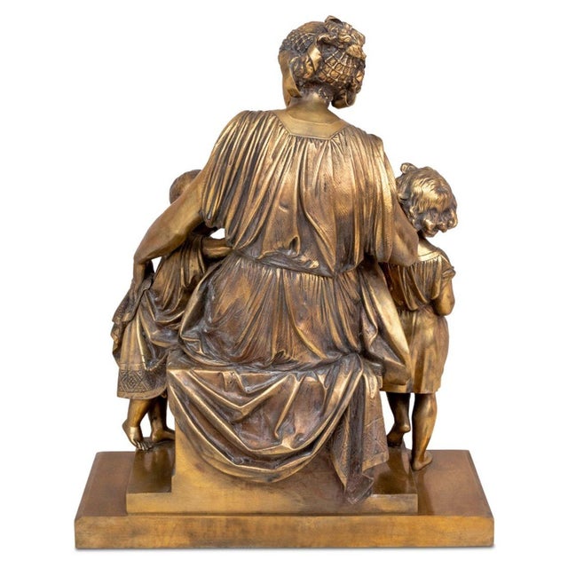Figurative Auguste Carrier Figural Group Gilt Bronze For Sale - Image 3 of 5