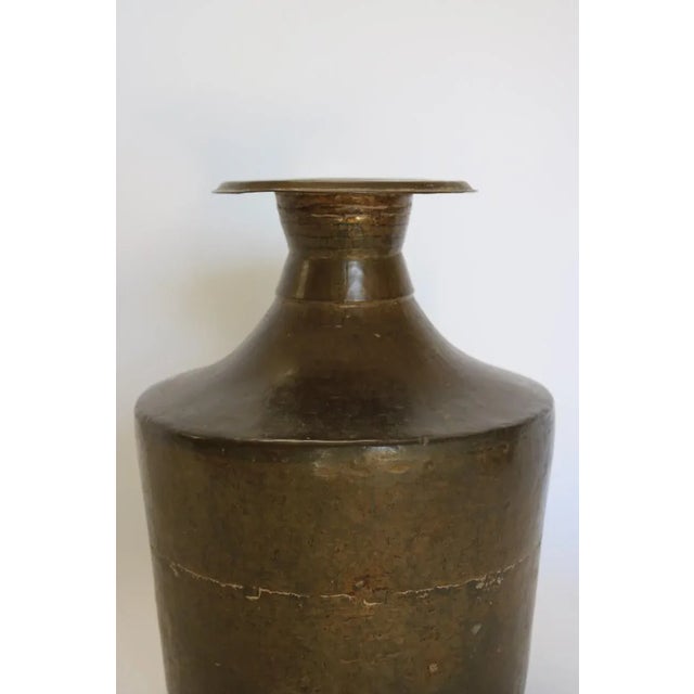Antique Brass Water Container From India For Sale In Los Angeles - Image 6 of 7