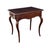 the solid beechwood frame of pegged construction featuring a rectangular top with molded edge over scalloped apron fitted...