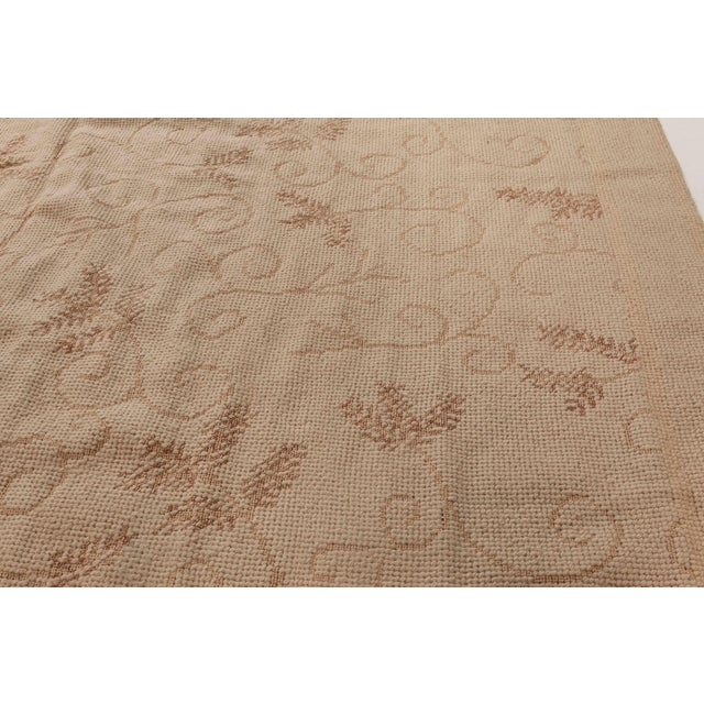 Contemporary Floral Design Needlepoint Eric Cohler Rug by Doris Leslie Blau For Sale - Image 4 of 5