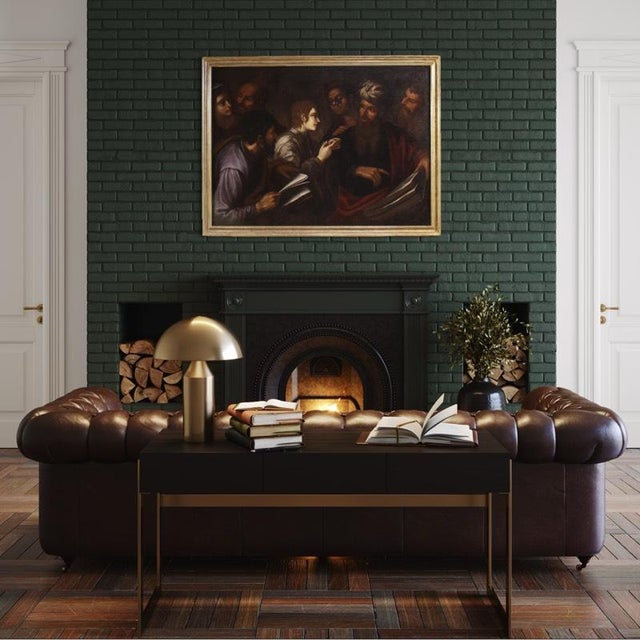 Italian Artist, Christ Among the Doctors in the Temple, 1660, Oil on Canvas For Sale - Image 8 of 16