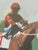 Expressionism Long Walk to the Track Expressionism Oil Painting For Sale - Image 3 of 7