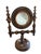 A charming late 19th-century Victorian walnut swivel mirror, beautifully crafted with turned spindle supports and a rich,...