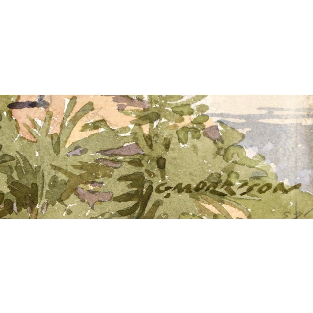 California Ranch Original Watercolor Landscape by George Alfred Morrison For Sale In Monterey, CA - Image 6 of 7