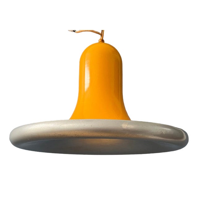 Mid-Century Space Age Ufo Yellow Pendant Lamp For Sale