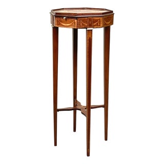 Octagonal Mahogany and Satinwood Occasional Table, 1890 For Sale