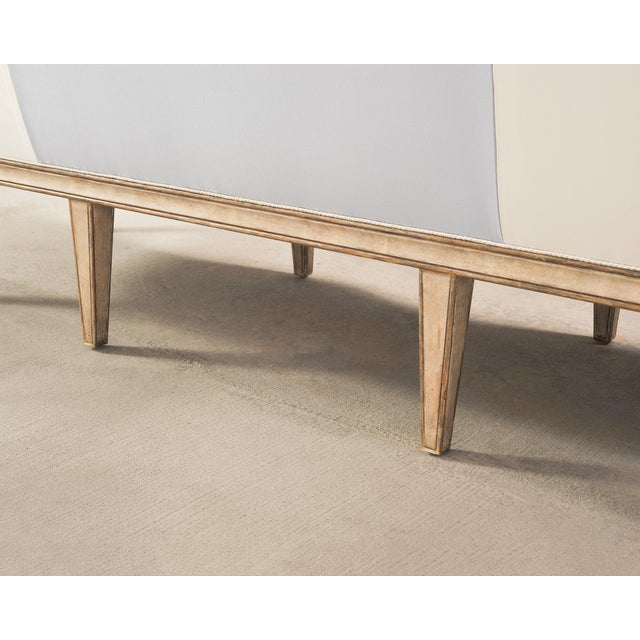 Dennis & Leen Neoclassical Style Italian Settee Cabriole Sofa For Sale - Image 16 of 17