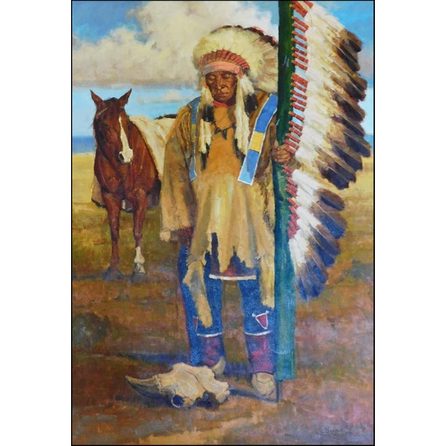 "End of an Era" Original Oil on Canvas by John Demott Hand Signed by the Artist Image Size: 36" x 24" Frame Size: 46" x...