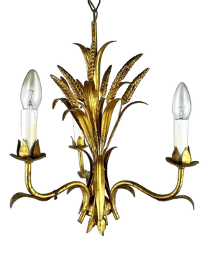 Vintage Italian Chandelier Ears of Wheat, Italy, 1960s
