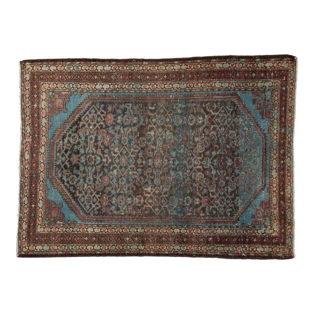Vintage Distressed Malayer Rug - 3'6" x 4'9" For Sale