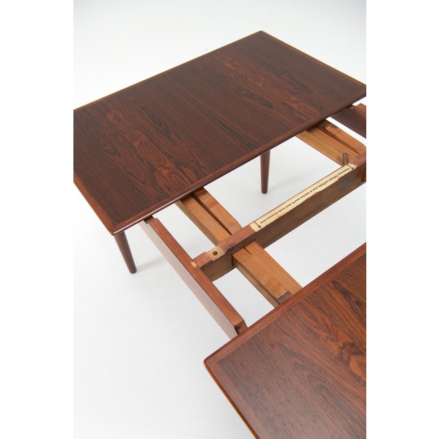 Model 54 Extentable Dining Table attributed to Gunni Omann, 1960s For Sale - Image 11 of 12