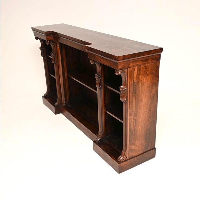 Antique William IV Open Bookcase, 1840 For Sale - Image 3 of 11