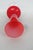 Glass Ruby Red Glass Vase With Clear Cut Pedestal Base Mid Century Modern Style 4883b For Sale - Image 7 of 13