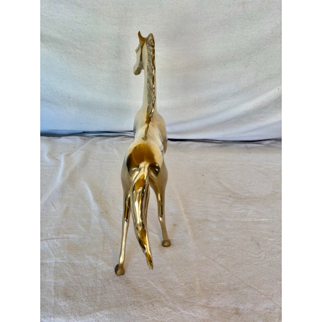 20th Century Brass Equestrian Horse Sculpture For Sale - Image 12 of 12