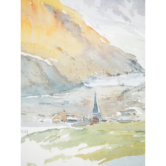 René Leverd, Lungern Direction, Watercolor For Sale - Image 5 of 8