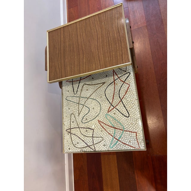 Pair of 1950s Atomic Mosaic Step-End Side Tables – Collector Set For Sale - Image 15 of 17