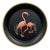 Mid-Century Florida Regency Flamingo Metal Round Serving Tray Wall Art - 19" For Sale