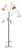 Angelo Lelli for Arredoluce Triennial Mid Century Italian Floor Lamp For Sale