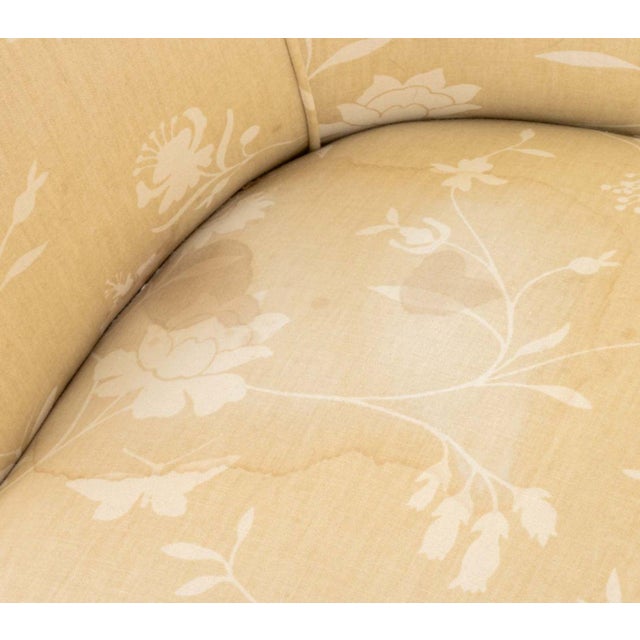 Late 20th Century Botanical Print Upholstered Wingback Armchair For Sale - Image 5 of 7