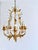 French Gilt and Silvered Tole Leaf 5-Light Chandelier, 1960s For Sale - Image 4 of 16