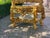 Late 20thC Italian Baroque Gold Leaf Marble Console & Mirror Set – 2 Pc For Sale - Image 4 of 13