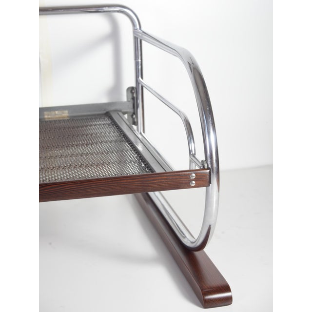Bauhaus Tubular Chrome Daybed by Hynek Gottwald for Kovona, 1950s For Sale - Image 4 of 16