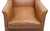 Vintage Italian Light Brown Leather Armchair, Mid-20th Century For Sale - Image 6 of 8