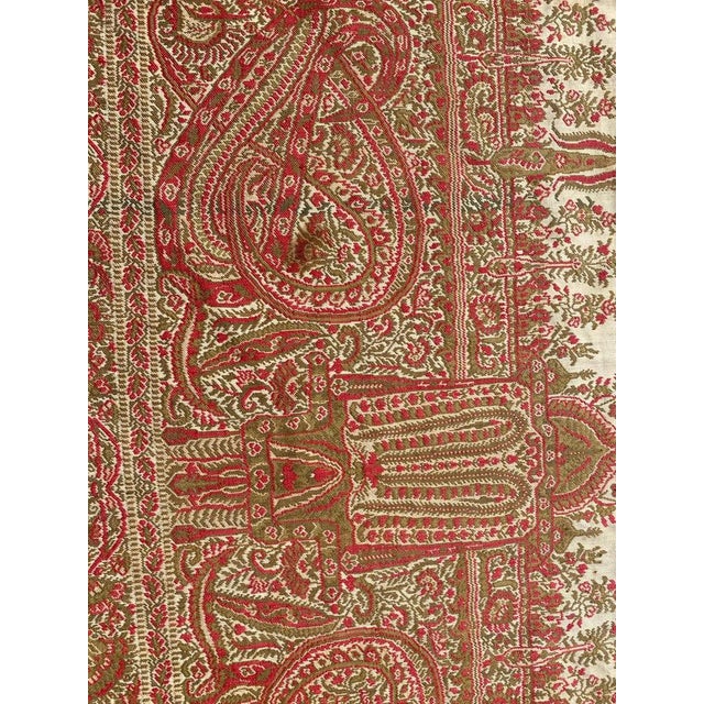 French Kashmir Square Shawl, 1890s For Sale - Image 6 of 15
