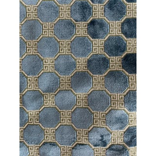 Schumacher Octavia Velvet Fabric Remnant For Sale