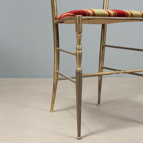 Metal Brass Side Chairs, 1950s, Set of 2 For Sale - Image 7 of 10