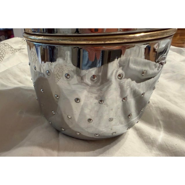 Vintage Chrome Hammered Insulated Coffee & Tea Server, Made in Taiwan, C. 1980s For Sale - Image 4 of 11