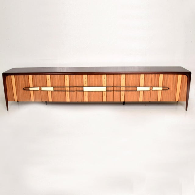 Mexican Modernist Long Credenza Attributed to Eugenio Escudero For Sale - Image 10 of 11