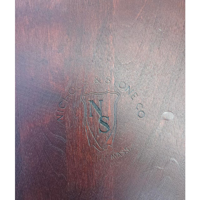 20th Century Set of Four Nichols and Stone Mahogany Windsor Side Chairs by Stickley For Sale - Image 12 of 12