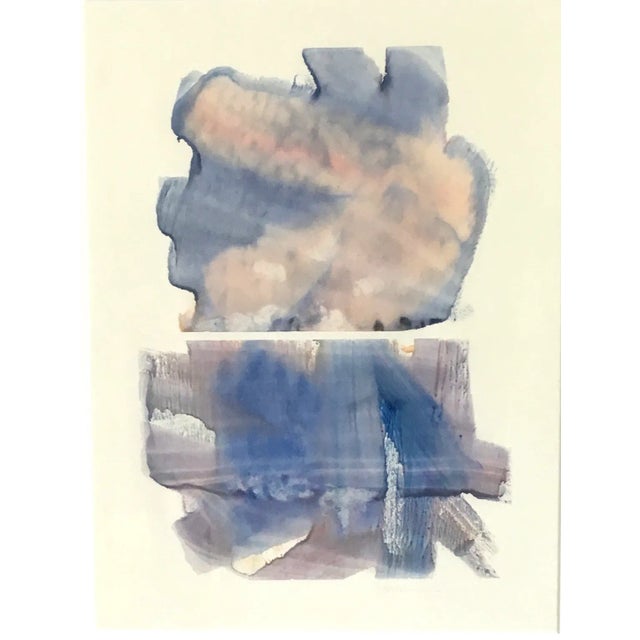 This modernist abstract watercolor by Valentine (Val) Welman is titled "Double Pleasure". Welman is a Northwest artist...