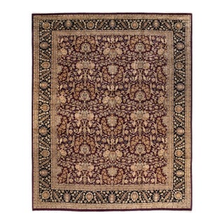Mogul, One-of-a-Kind Handmade Area Rug - Red , 12' 2" x 15' 2" For Sale