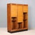 Rolling Shutter Cabinet in Walnut Veneer and Formica Top For Sale - Image 3 of 9