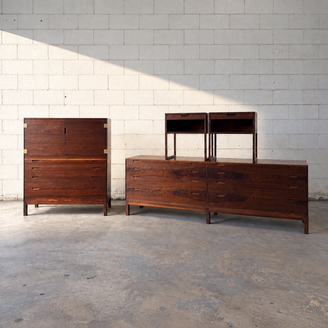 Vintage 1960s Danish Mid-Century Rosewood 8-Drawer Dresser by Svend Langkilde For Sale - Image 10 of 10