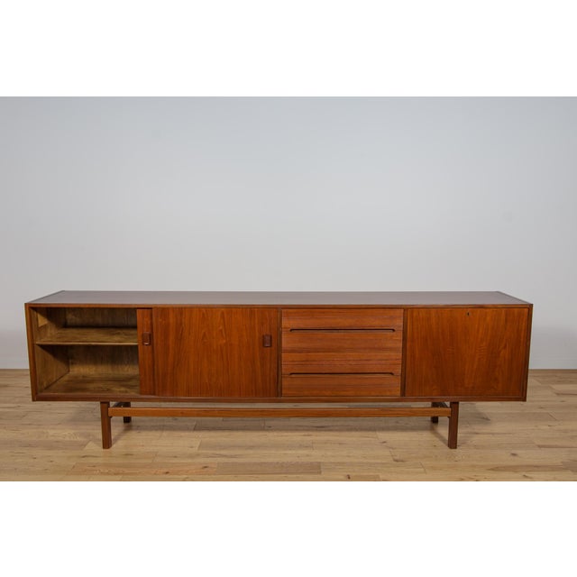 Wood Mid-Century Modern Teak Sideboard by Nils Jonsson for Hugo Troeds, 1960s For Sale - Image 7 of 18