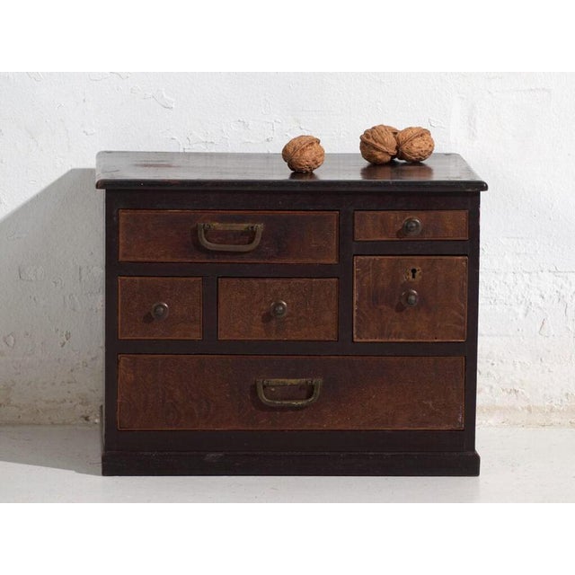 Antique Japanese Auxiliary Chest of Drawers For Sale - Image 9 of 11