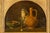 Rustic European Early Dutch Still-Life Painting of a Table Setting in a Later 19th Century Arched Giltwood Frame For Sale - Image 3 of 5