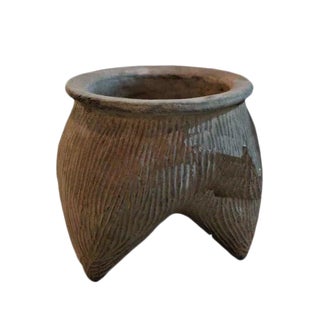 Chinese Decorative Earthware Vase For Sale