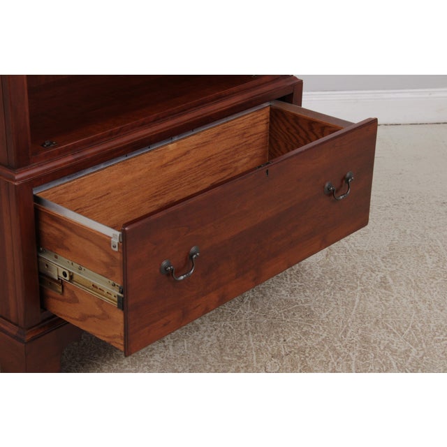 1990s Lexington Bob Timberlake Cherry File Bookcase For Sale - Image 5 of 18
